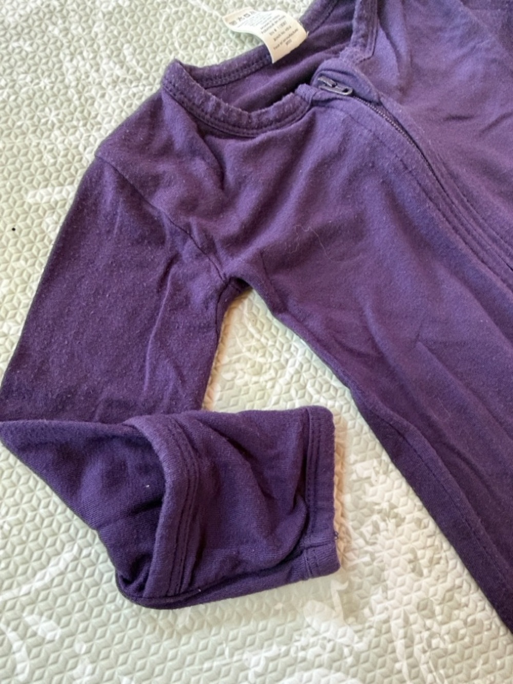 kate quinn Baby Footie Bundle in Purple, Peach, Gray, Black, Green, Ivory - Picture 7 of 7